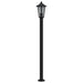 Vloerlamp voor buiten 3 st 120 cm roestvrijstaal zwart