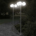 Vloerlamp voor buiten 2 st 215 cm roestvrij staal zilverkleurig
