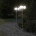 Vloerlamp voor buiten 2 st 215 cm roestvrij staal zilverkleurig