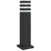 Vloerlampen voor buiten 50 cm aluminium zwart