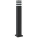 Vloerlampen voor buiten 3 st 80 cm aluminium zwart