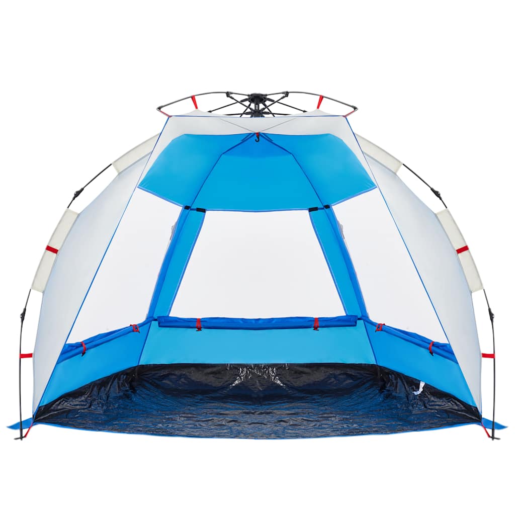 Strandtent 2-persoons waterdicht snelontgrendeling azuurblauw