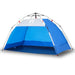 Strandtent 2-persoons waterdicht snelontgrendeling azuurblauw