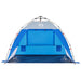 Strandtent 2-persoons waterdicht snelontgrendeling azuurblauw