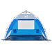 Strandtent 2-persoons waterdicht snelontgrendeling azuurblauw