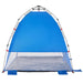 Strandtent 2-persoons waterdicht snelontgrendeling azuurblauw