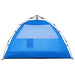 Strandtent 2-persoons waterdicht snelontgrendeling azuurblauw