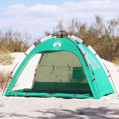 strandtent 2-persoons waterdicht snelontgrendeling zeegroen