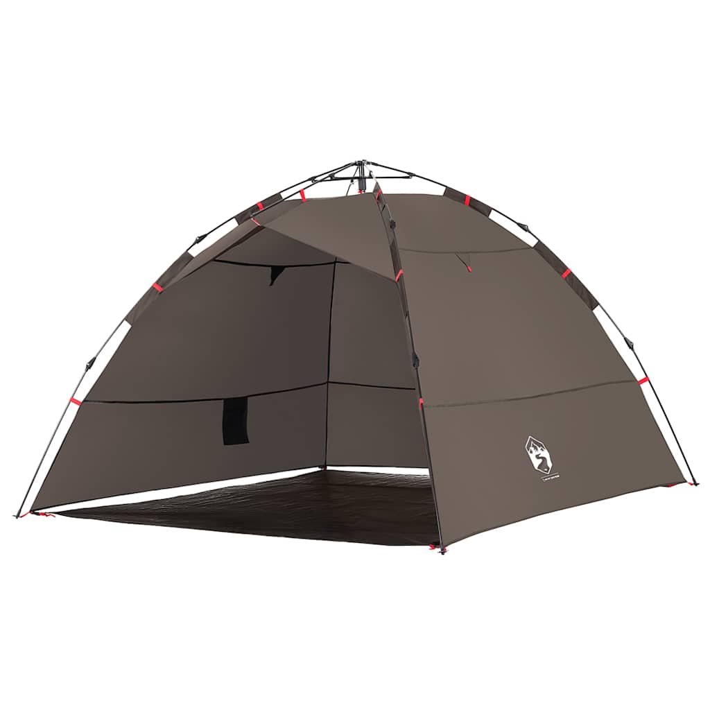 Tent 4-persoons snelontgrendeling bruin