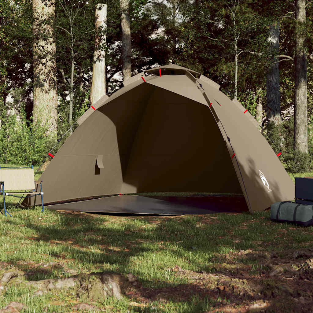 Tent 4-persoons snelontgrendeling bruin
