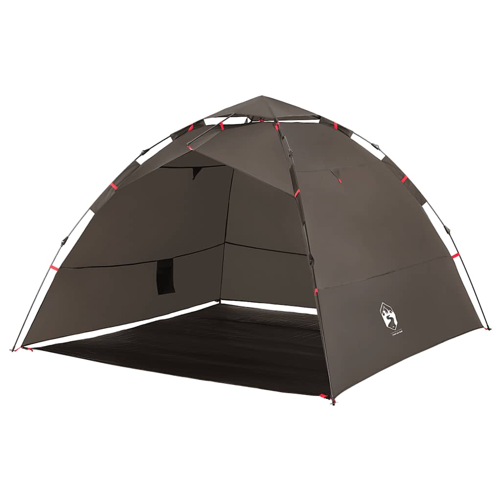 Tent 4-persoons snelontgrendeling bruin