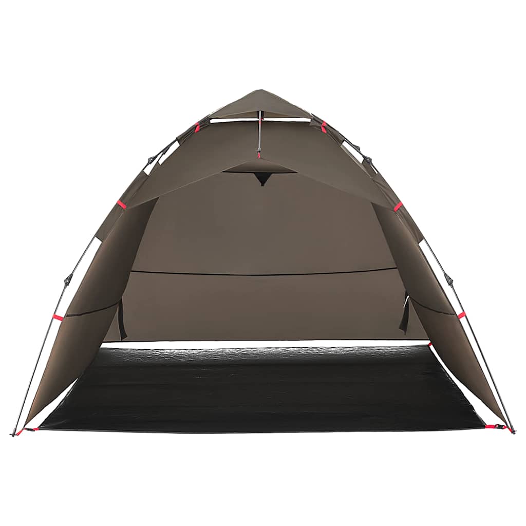 Tent 4-persoons snelontgrendeling bruin