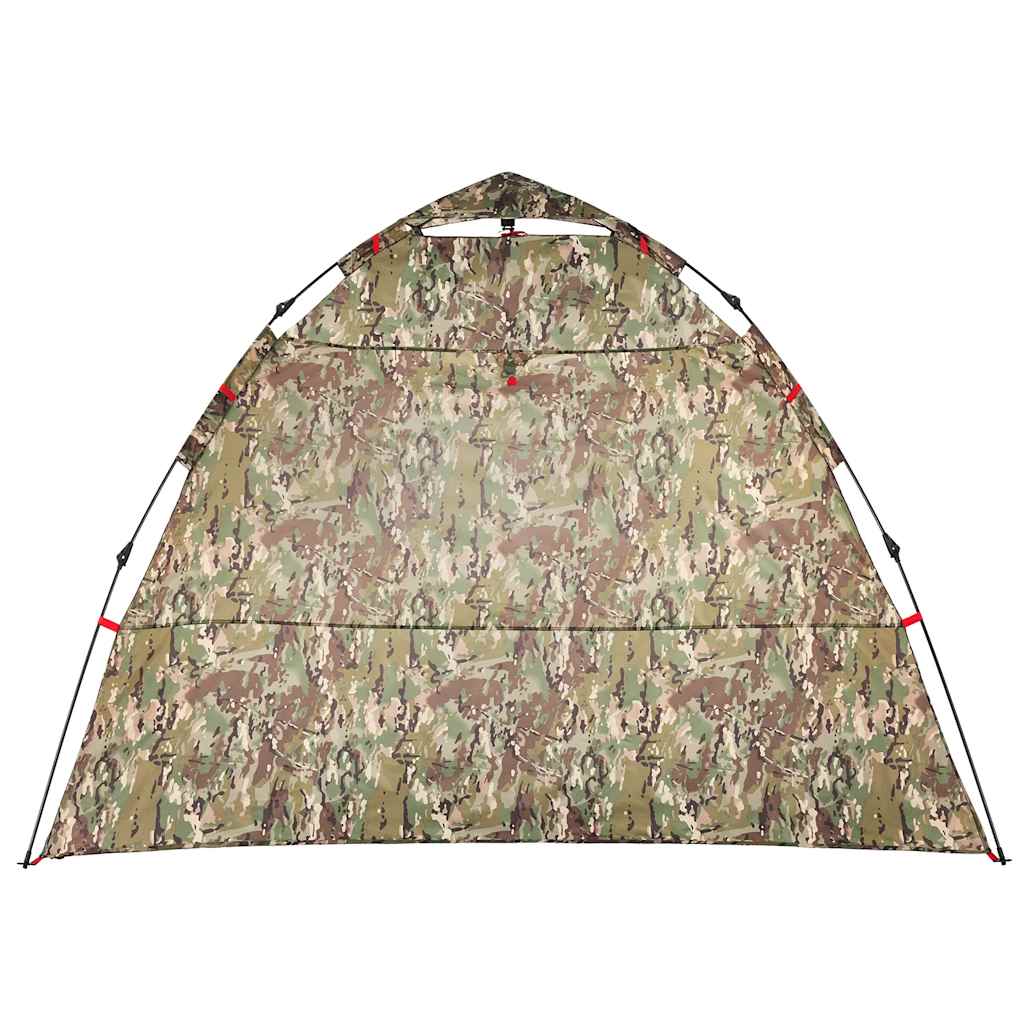 Tent 4-persoons snelontgrendeling camouflage
