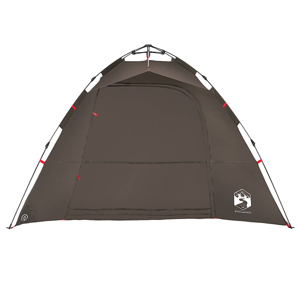 Tent 4-persoons snelontgrendeling bruin