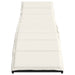 Ligbedden 2 st met kussens poly rattan zwart