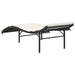 Ligbedden 2 st met kussens poly rattan zwart