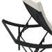 Ligbedden 2 st met kussens poly rattan zwart