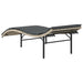 Ligbedden 2 st met kussens poly rattan lichtgrijs
