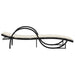 Ligbedden 2 st met kussens poly rattan zwart