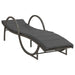Ligbedden 2 st met kussens poly rattan grijs