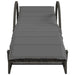 Ligbedden 2 st met kussens poly rattan grijs