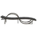 Ligbedden 2 st met kussens poly rattan grijs