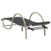 Ligbedden 2 st met kussens poly rattan lichtgrijs