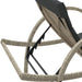 Ligbedden 2 st met kussens poly rattan lichtgrijs