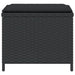 Tuinkrukken 4 st met kussens 40x40x35 cm poly rattan zwart