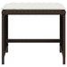 Tuinkrukken 4 st met kussens 40x40x35 cm poly rattan bruin