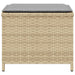 Tuinkrukken 4 st kussens 40x40x35 cm poly rattan gemengd beige