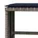 Tuinkrukken 4 st met kussens 40x40x35 cm poly rattan grijs