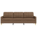 Driezitsbank 210 cm stof bruin