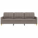 Driezitsbank 210 cm stof taupe