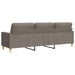 Driezitsbank 210 cm stof taupe