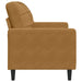 Fauteuil 60 cm fluweel bruin