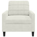 Fauteuil 60 cm fluweel crèmekleurig