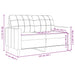 Tweezitsbank 120 cm fluweel lichtgrijs