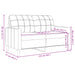 Tweezitsbank 120 cm fluweel zwart