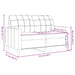 Tweezitsbank 120 cm fluweel geel