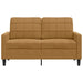 Tweezitsbank 120 cm fluweel bruin