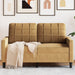 Tweezitsbank 120 cm fluweel bruin