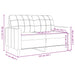 Tweezitsbank 120 cm fluweel blauw