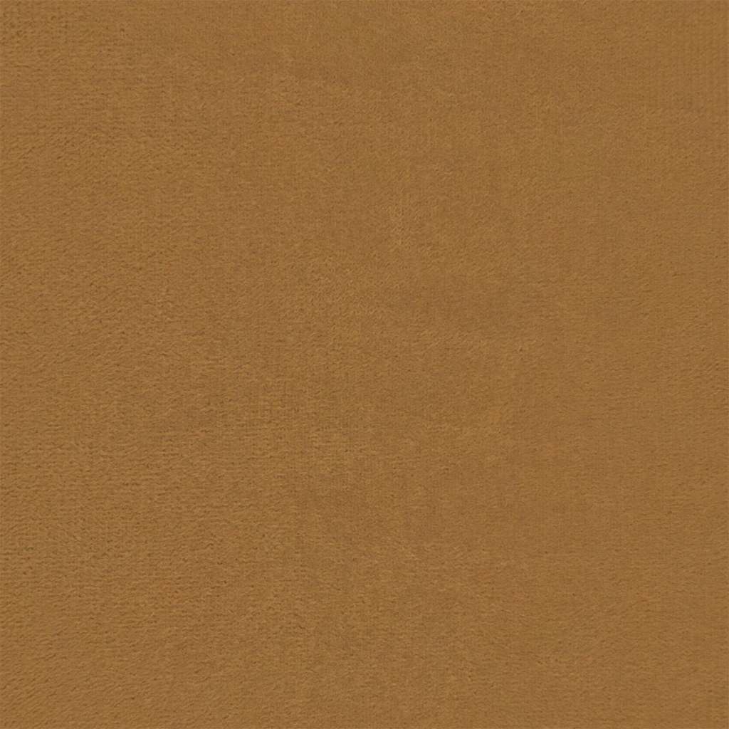 Driezitsbank 210 cm fluweel bruin