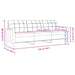 Driezitsbank 210 cm fluweel blauw