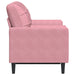 Tweezitsbank met sierkussens 120 cm fluweel roze