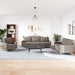 3-delige Loungeset stof taupe