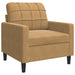 3-delige Loungeset met kussens fluweel bruin