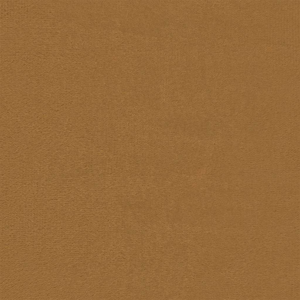 3-delige Loungeset met kussens fluweel bruin