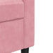 4-delige Loungeset met kussens fluweel roze